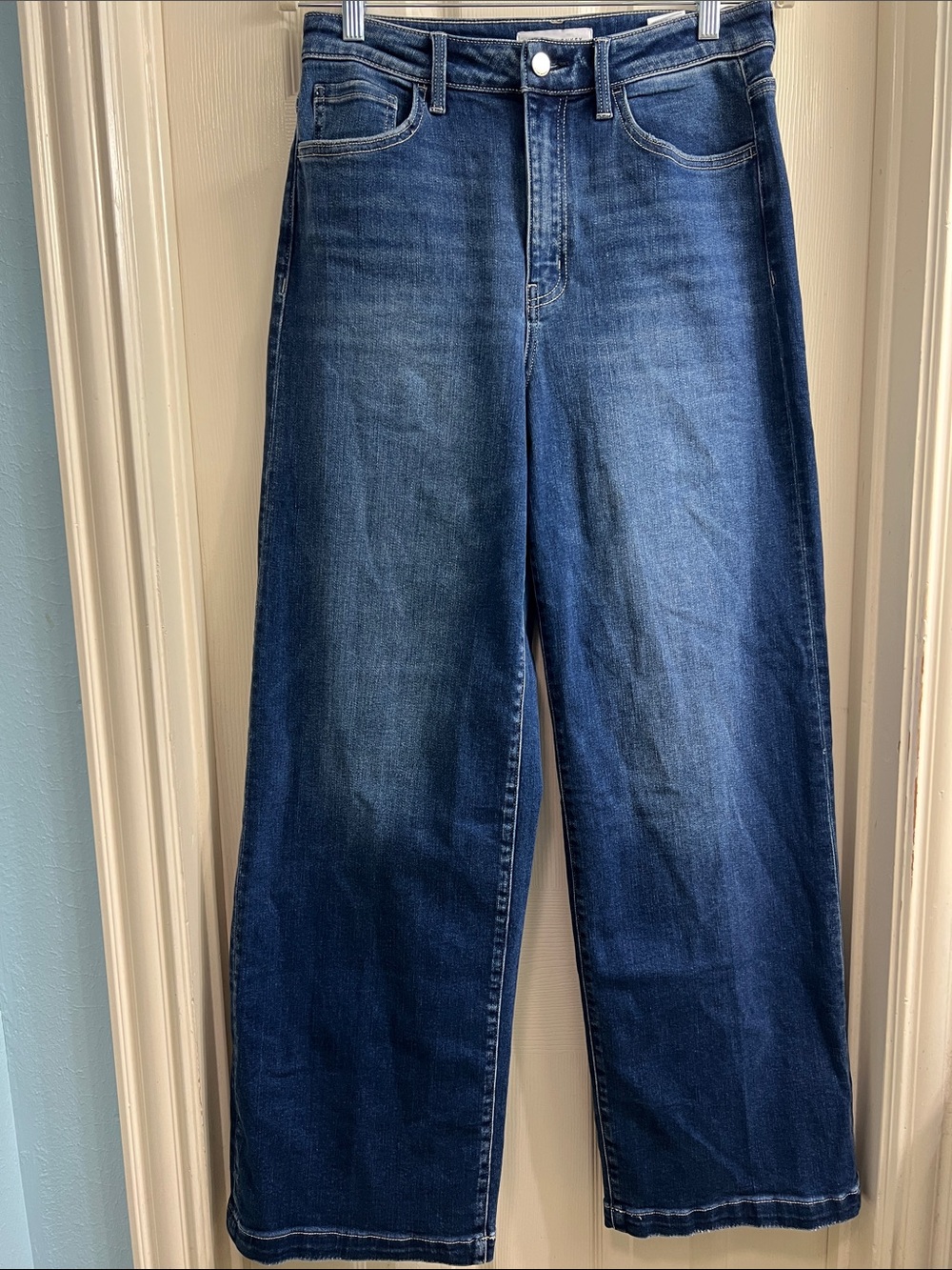 Flying Monkey Women’s Wide-Leg Jeans in Dark Blue